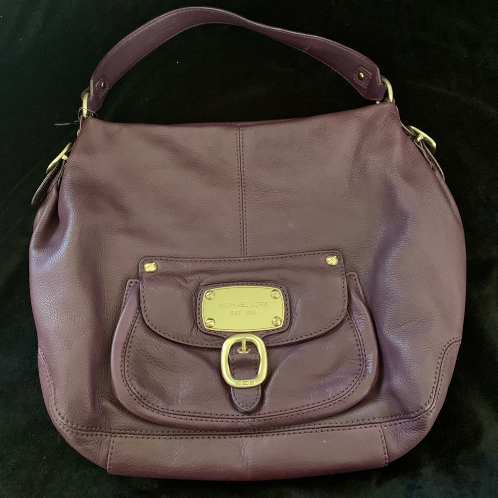Leather Purple Michael Kors Bag - Picture 2 of 8